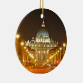 Vaticaanstad Rome, Italië 's nachts Keramisch Ornament (Rechts)
