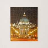 Vaticaanstad Rome, Italië 's nachts Legpuzzel (Verticaal)