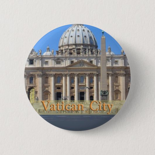 Vaticaanstad Ronde Button 5,7 Cm (Voorkant)