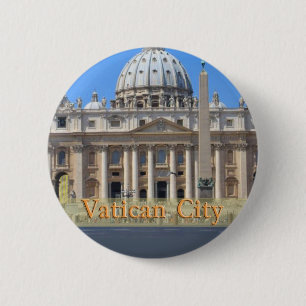 Vaticaanstad Ronde Button 5,7 Cm