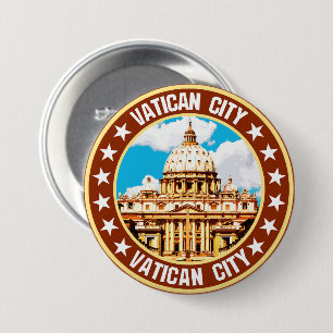 Vaticaanstad Ronde Button 7,6 Cm