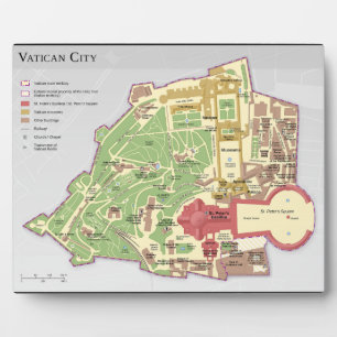Vaticaanstad - Schema van opmaak Fotoplaat