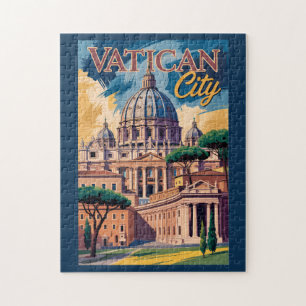 Vaticaanstad Schilderachtige Illustratie Reis Kuns Legpuzzel