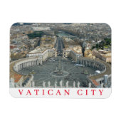 Vaticaanstad St Peter Square uitzicht fridge magne Magneet (Horizontaal)
