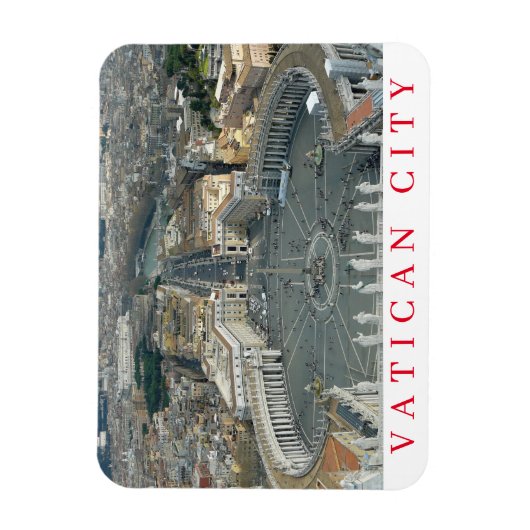 Vaticaanstad St Peter Square uitzicht fridge magne Magneet (Verticaal)