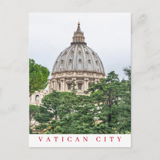 Vaticaanstad St.Peter's Basilica dome briefkaart (Voorkant)