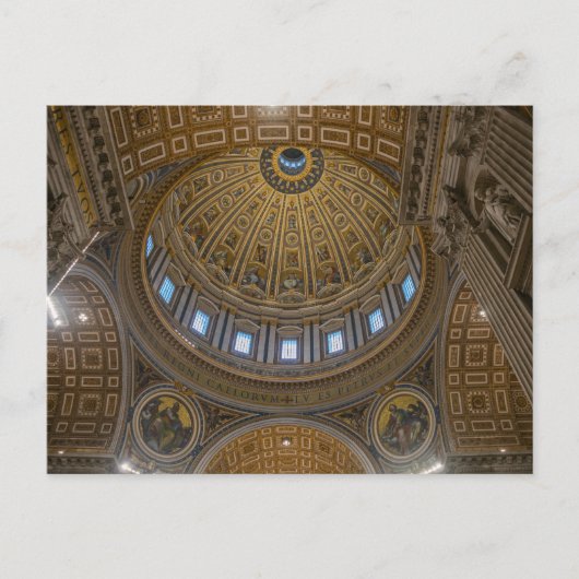 Vaticaanstad St.Peter's Basiliek briefkaart (Voorkant)