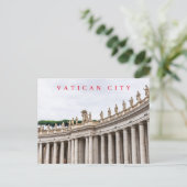 Vaticaanstad St.Peter's Square Colonnade briefkaar Briefkaart (Staand voorkant)