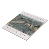 Vaticaanstad St.Peter's Square keramische tegel Tegeltje (Zijkant)