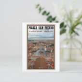 Vaticaanstad - St Peters Square Uitzicht Briefkaart (Staand voorkant)