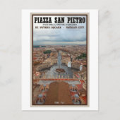 Vaticaanstad - St Peters Square Uitzicht Briefkaart (Voorkant)