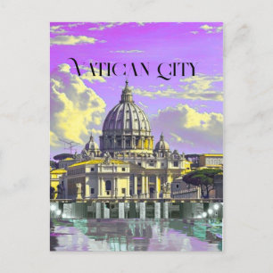 Vaticaanstad Travel Briefkaart, Vaticaanstad Postc Feestdagenkaart