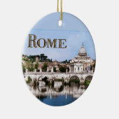 Vaticaanstad vanuit Tiber River    textROME Keramisch Ornament (Rechts)