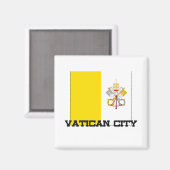 Vaticaanstad Vlag Magneet (Voorkant / Achterkant)