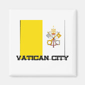 Vaticaanstad Vlag Magneet (Voorkant)