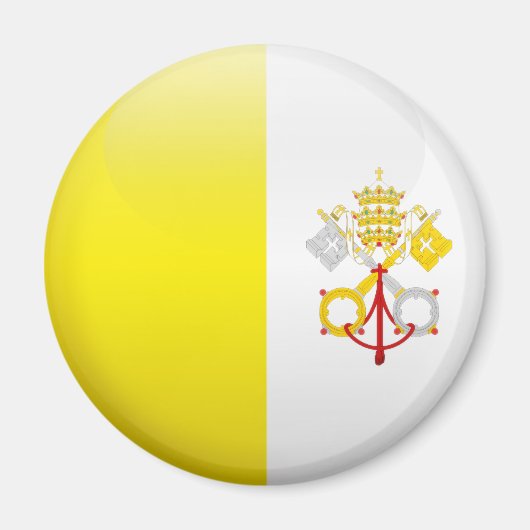 Vaticaanstad Vlag Magneet (Voorkant)