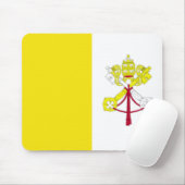 Vaticaanstad Vlag Mousepad Muismat (Met muis)