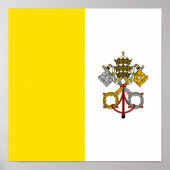 Vaticaanstad Vlag Poster (Voorkant)