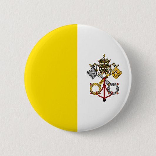 Vaticaanstad Vlag Ronde Button 5,7 Cm (Voorkant)