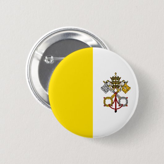 Vaticaanstad Vlag Ronde Button 5,7 Cm (Voorkant /achterkant)