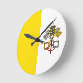 Vaticaanstad Vlag Ronde Klok (Hoek)