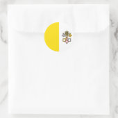 Vaticaanstad Vlag Ronde Sticker (Tas)