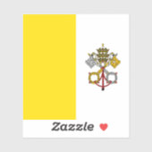 Vaticaanstad Vlag Sticker (Vel)