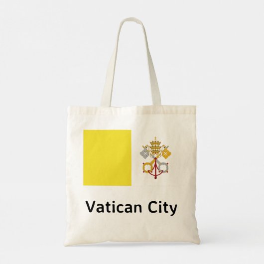 Vaticaanstad Vlag Tote Bag (Achterkant)