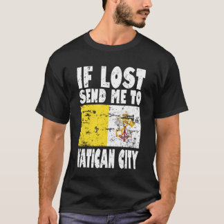 Vaticaanstad Vlag Zeggen vintage T-shirt
