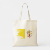 Vaticaanstad - Vlaggenpenseel Tote Bag (Achterkant)