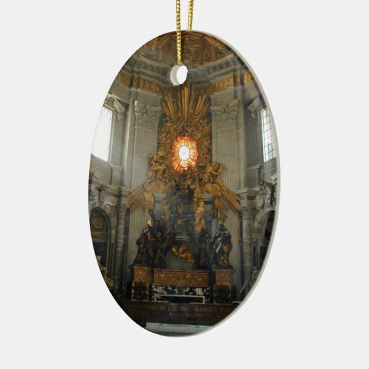 Vaticaanuitzichten Keramisch Ornament (Links)