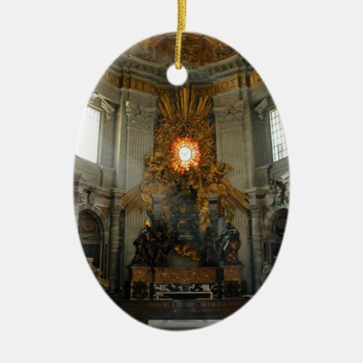 Vaticaanuitzichten Keramisch Ornament (Voorkant)