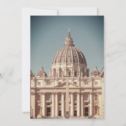 Vatican basilica destination wedding Rome Italy Kaart (Voorkant)
