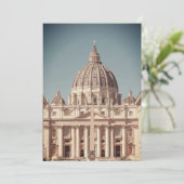Vatican basilica destination wedding Rome Italy Kaart (Staand voorkant)