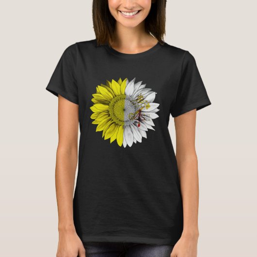 Vatican City Flag Sunflower Vanticanien Root Proud T-shirt (Voorkant)