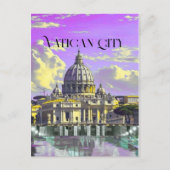 Vatican City Travel Postcard, Vatican City Postcar Briefkaart (Voorkant)