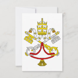 Vatican Coat of Arms Holy Card Bedankkaart