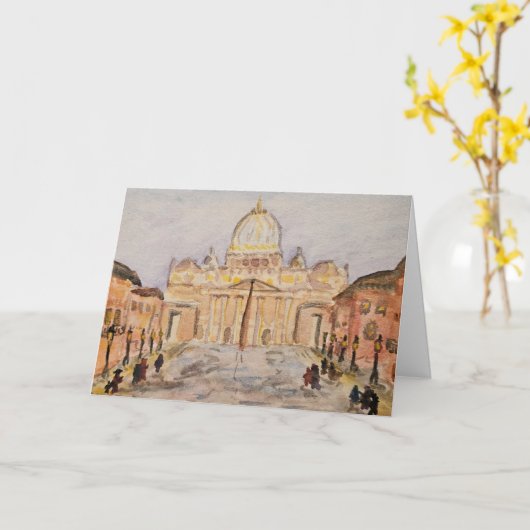 Vatican Greeting Card Kaart (Gele Bloem)