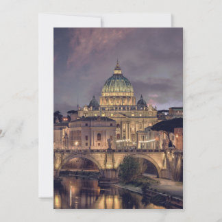 Vatican night sky destination wedding Rome Italy Kaart
