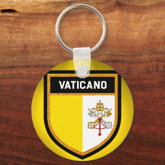 Vaticano Flag Sleutelhanger (Voorkant)