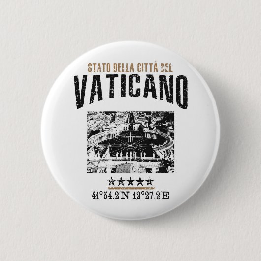 Vaticano Ronde Button 5,7 Cm (Voorkant)