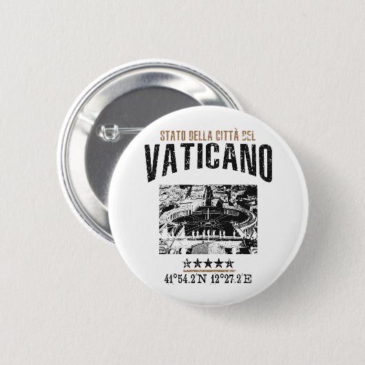 Vaticano Ronde Button 5,7 Cm (Voorkant /achterkant)