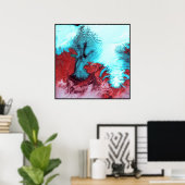 Vatnajokull Glacier Ice Pet IJsland Poster (Thuiskantoor)