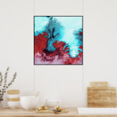 Vatnajokull Glacier Ice Pet IJsland Poster (Keuken)