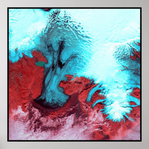 Vatnajokull Glacier Ice Pet IJsland Poster