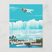 Vatnajökull ijsland reisposter briefkaart (Voorkant)