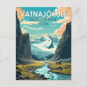 Vatnajokull Nationaal Park IJsland Reizen  Briefkaart