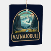 Vatnajokull Nationaal Park IJsland Reizen Keramisch Ornament (Rechts)