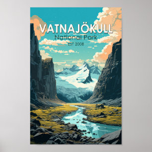 Vatnajokull Nationaal Park IJsland Reizen  Poster