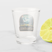 Vatnajokull Nationaal Park IJsland Reizen  Shot Glas (Achterkant)